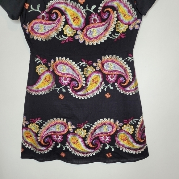 Black Asos Colorful Paisley Print Dress - Picture 4 of 15